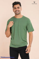 Trafford Textured Green Comfort Tee