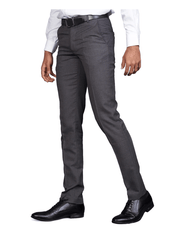 Emerald Trouser Dark Plain Ultra Slim Fit - Steel Grey