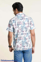 Trafford Lapel Collar Printed Shirt