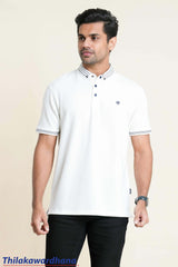 Trafford Premium Striped Polo T Shirt