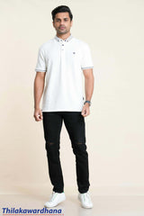 Trafford Premium Striped Polo T Shirt