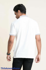 Trafford Premium Striped Polo T Shirt