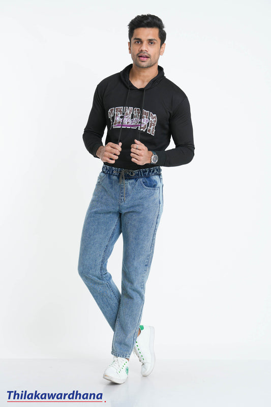 Men's Elasticated Waist Relaxed Fit Jean