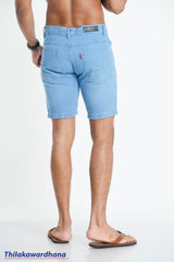 Dark Washed Denim Short - (Mud Blue)