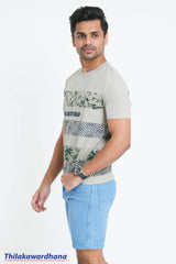 Printed Crew Neck T Shirt