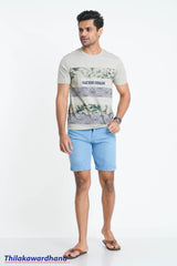 Printed Crew Neck T Shirt