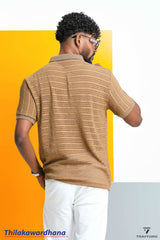 Trafford Sandstone Knit Polo