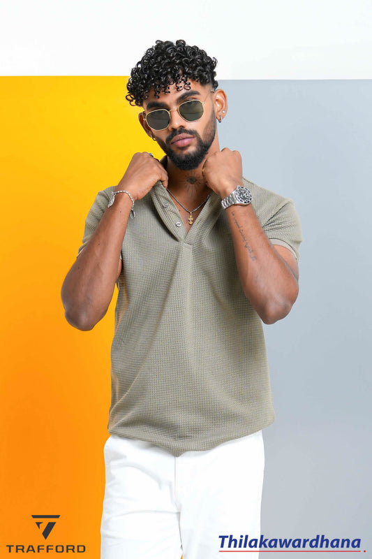 Trafford Textured Comfort Polo T Shirt