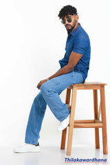 Short Sleeve Denim Shirt