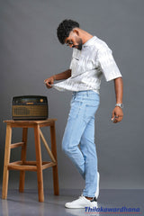 Men's Slim Fit Light Washed Jean