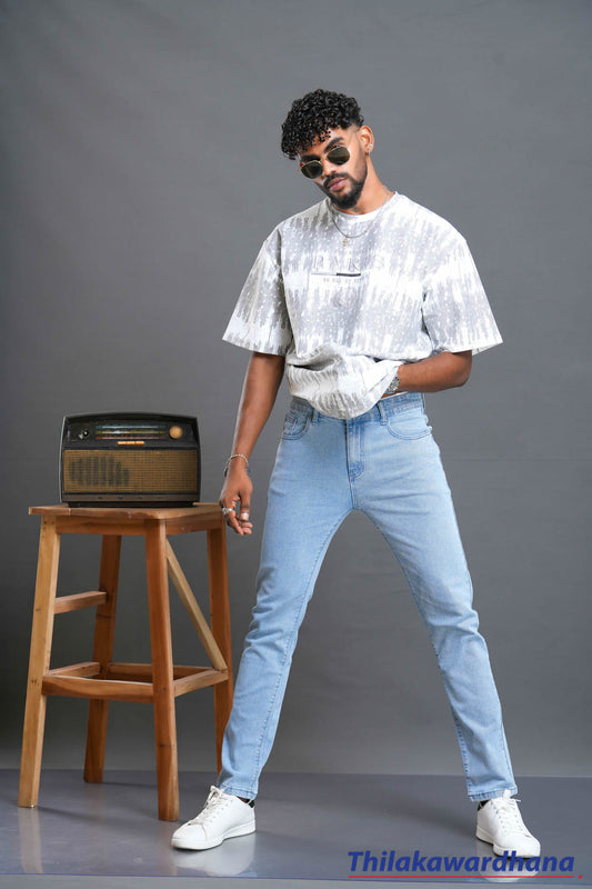 Men's Slim Fit Light Washed Jean