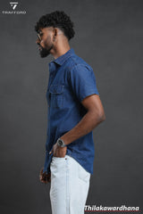 Short Sleeve Denim Shirt