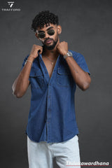 Short Sleeve Denim Shirt