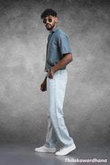 Men's Regular Fit Light Washed Jean