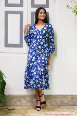 Tendenza Ruffle Hem A Line Dress