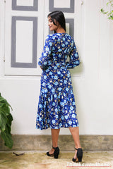 Tendenza Ruffle Hem A Line Dress