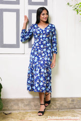 Tendenza Ruffle Hem A Line Dress