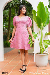 Aura Rosewood Garden Dress