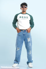 Men's Light Washed Ripped Regular Fit Jean