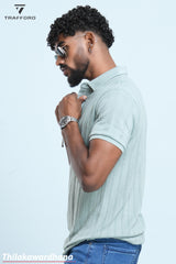 Trafford Textured Comfort Polo T Shirt