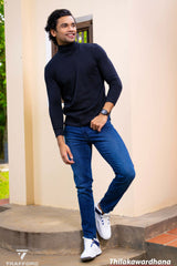 High Neck Long Sleeve T Shirt