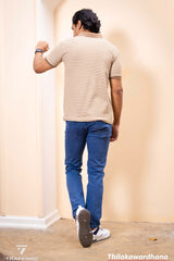 Trafford Striped Classic Polo T Shirt