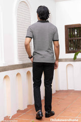 Trafford Striped Classic Polo T Shirt