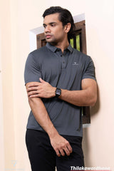 Trafford Texture Detailed Polo T Shirt