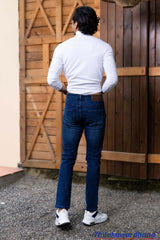 Men's Slim Fit Dark Washed Jean