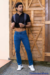 Men's Slim Fit Mid Washed Jean