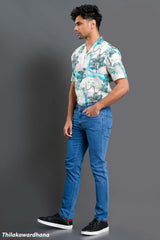 Men's Slim Fit Mid Washed Jean