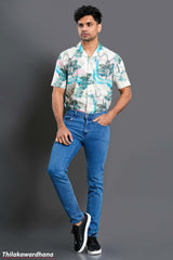 Men's Slim Fit Mid Washed Jean