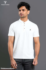 Trafford Chinese Collared T Shirt