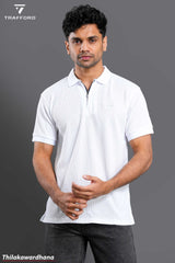 Trafford Zip Detailed Polo T Shirt