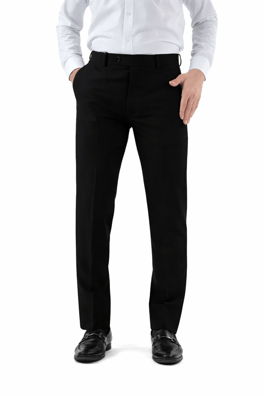 Trafford Slim Fit Formal Trouser - Black