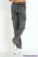 Men's Mid Washed Panel Detailed Jean