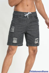 Ripped Denim Short