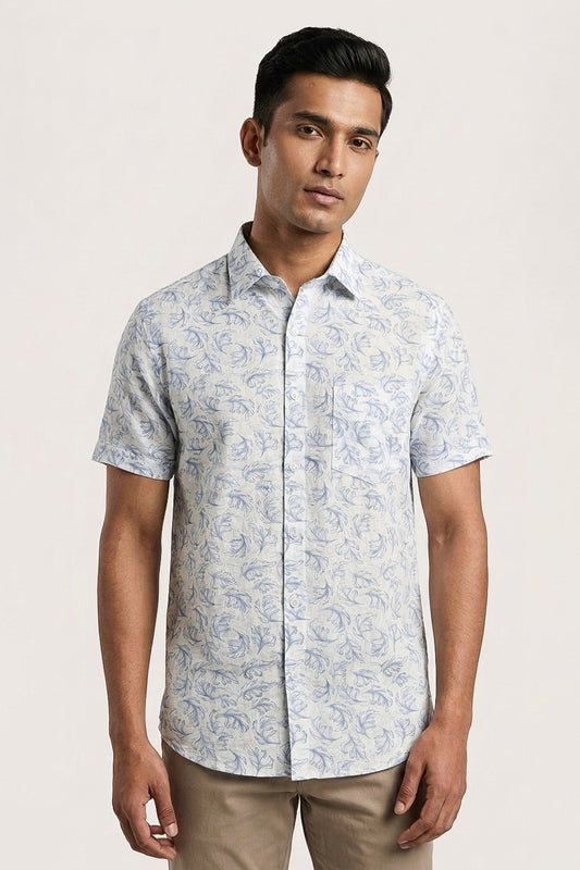 Men's Short Sleeve Printed Shirt