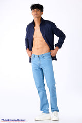 Men's Light Washed Slim Fit Jean
