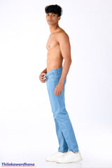 Men's Light Washed Slim Fit Jean