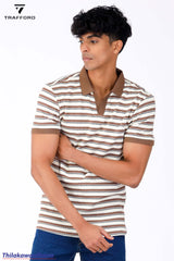 Trafford Stripe Polo T Shirt