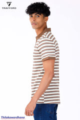Trafford Stripe Polo T Shirt