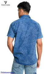 Short Sleeve Denim Shirt