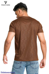 Trafford Textured Crew Neck T Shirt