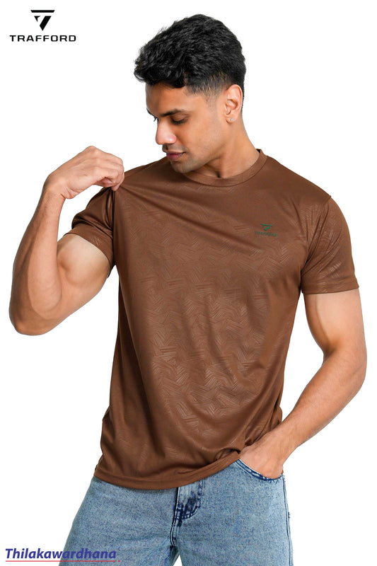 Trafford Textured Crew Neck T Shirt