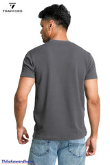 Trafford Textured Crew Neck T Shirt