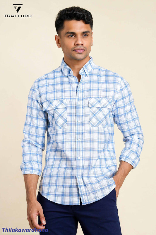 Trafford Long Sleeve Checked Shirt