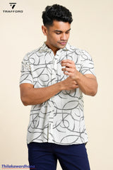 Trafford Minimalist Abstract Print Shirt