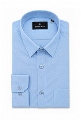 Emerald Formal Oxford Slim Fit Long Sleeve Shirt - Blue Little