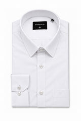 Emerald Formal Slim Fit Long Sleeve Shirt - White